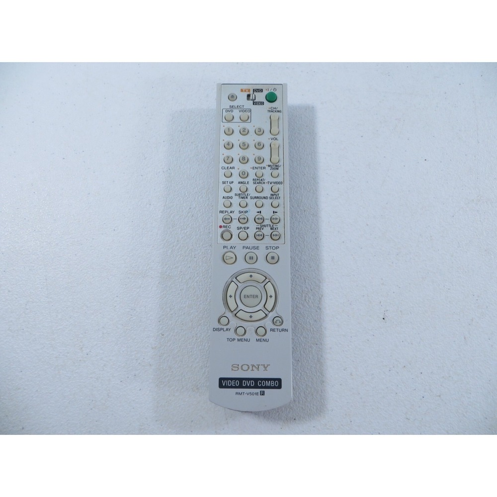 Genuine OEM Sony RMT-V501E DVD VCR Combo Remote Control SLV-D370P SLV-D360P